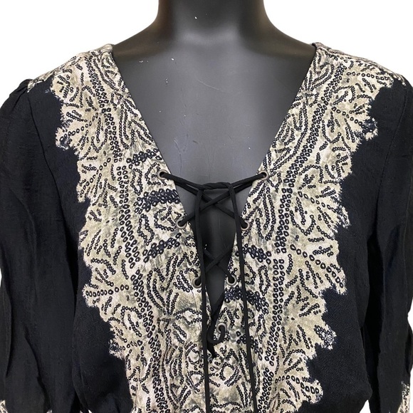 Free People Wildest Moments Black Tunic Size XS cancel - Picture 4 of 8